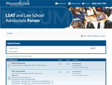 Tablet Screenshot of forum.powerscore.com